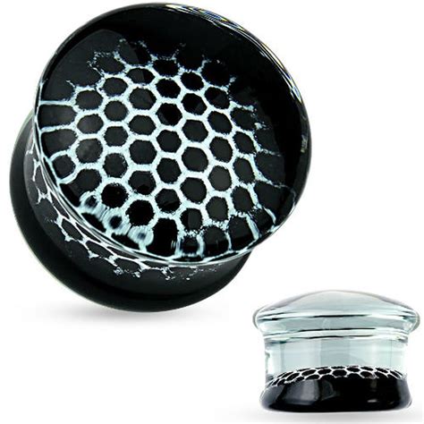 Show Your Love For Beehives Wearing Theses Amazing And Highly Detailed Pair Of Glass Pyrex Plugs
