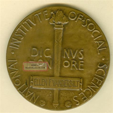 20th Century American Award Medal For National Institute Of Social Sciences