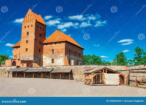 Trakai Island Castle Museum In The Summer Season Trakai Village