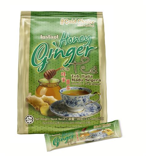 Gold Choice Instant Honey Ginger Tea 18g X 20s X 3 Packs In Bundle