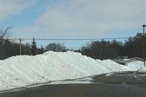 Snowy Faribault 111 Snow Piled In Hs Parking Lot Minnesota Prairie