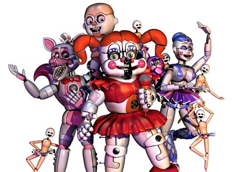 Fnafc4d Circus Baby And The Girls Gang By Caramelloproductions On