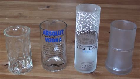 How To Make A Recycled Drinking Glass From A Vodka Bottle Youtube