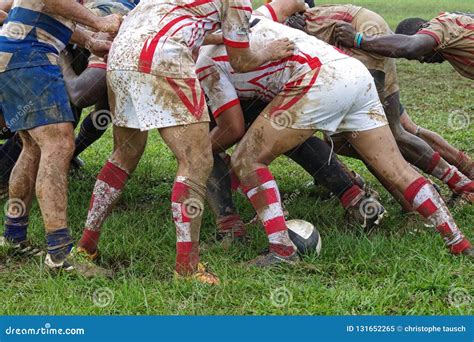 Muddy Rugby Player Royalty Free Stock Photography