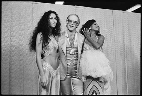 Cher Elton John And Diana Ross Santa Monica 1975 By Mark Sullivan