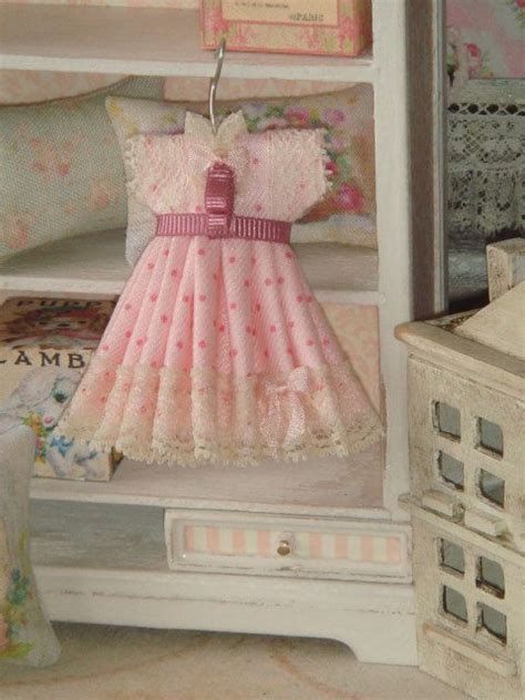 Dollhouse Girl Dress On Hang 112 Dollhouse Miniature Dress Diy