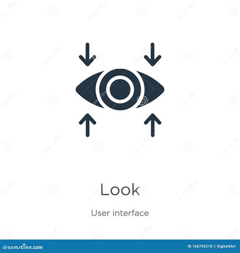 Look Icon Vector Trendy Flat Look Icon From User Interface Collection
