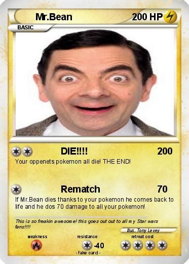 Pokémon Mr Bean 280 280 Die My Pokemon Card