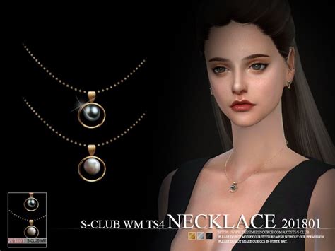 Necklace For Female 4 Swatches Hope You Like Thanks Found In Tsr
