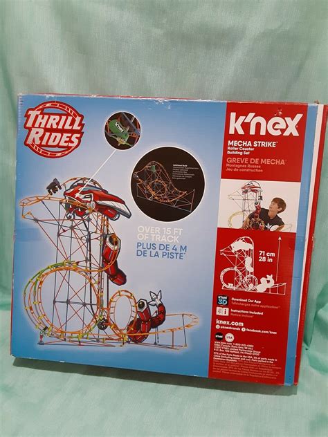Kids Knex Knex Thrill Rides Mecha Strike Roller Coaster 577 Piece Set