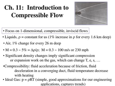 Ppt Ch 11 Introduction To Compressible Flow Powerpoint Presentation Id3699258