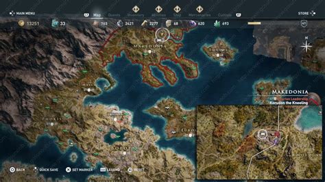 Legendary Chest Map Location Pilgrims Gloves Assassins Creed Odyssey