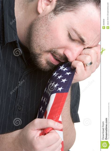 Sad Crying Man Stock Image Image Of Stripes White
