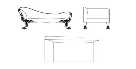 Sofa Bed Sectional Model Design Dwg File Cadbull