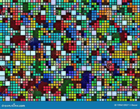Modern Design From Different Colorful Pixels Stock Illustration
