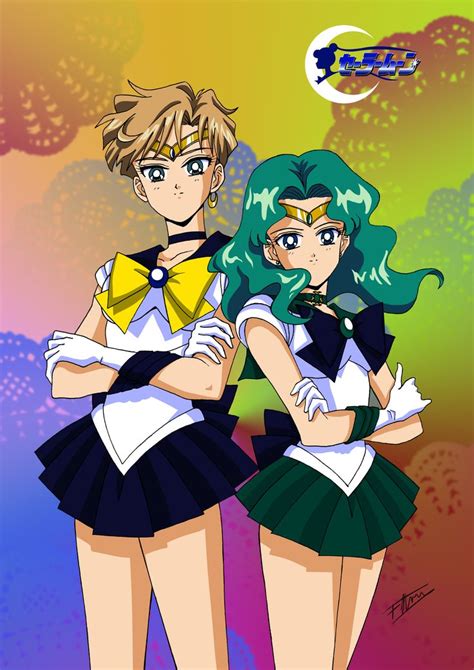 Sailor Uranus And Sailor Neptune Sailor Uranus Sailor Moon Sailor