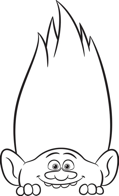 Trolls Branch Coloring Coloring Pages