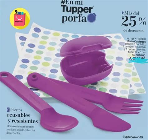 Cubiertos De Pl Stico Marca Tupperware Ideales Para El Lunch En Mercado Libre