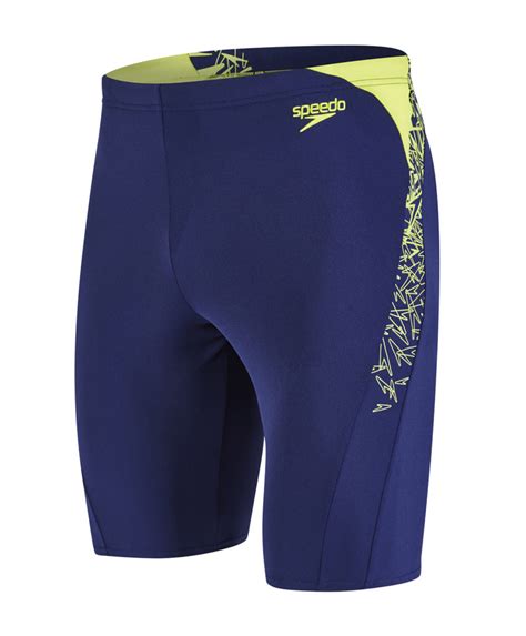 Speedo Boom Splice Jammer Men Navy Lime Run Charlie