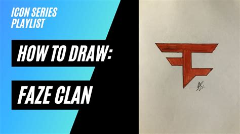 How To Draw Faze Clan Logo Icon Series Playlist Easy Tutorial