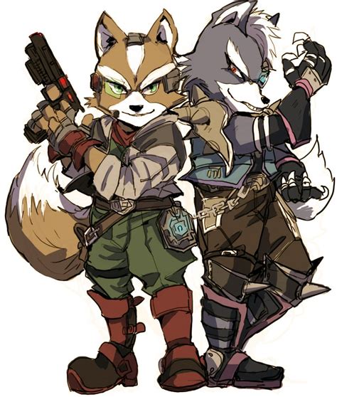 Star Fox Nintendo Super Smash Bros Nintendo Art Video Game Characters Anime Characters Wolf