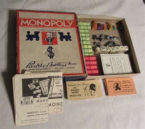 1936 Monopoly Game Vintage Board Games Childrens By Chermycloset