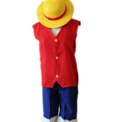 One Piece Monkey D Luffy Cosplay Costume Full Set