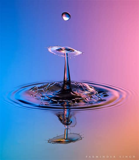 Water Drop By Parminder Singh On 500px Water Drops Water Photography