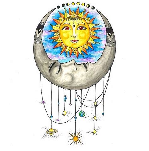 30 feminine rib tattoo ideas for women that are very. Sun and moon | Moon drawing, Moon art, Hand art drawing