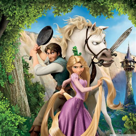 Tangled Rapunzel Flynn And Maximus Ipad Air Wallpapers Free Download