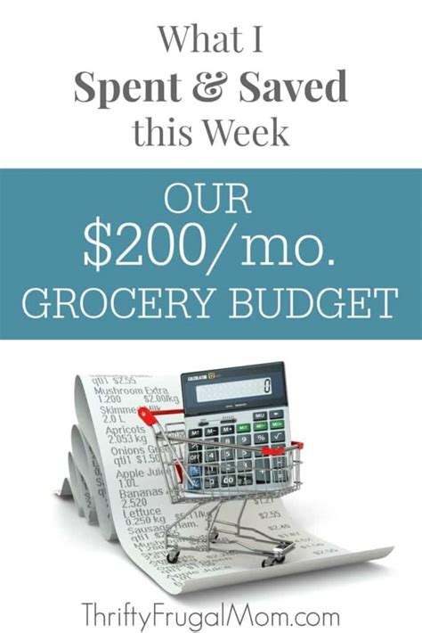 Our 200 Grocery Budget What I Spent And Saved Archives Thrifty Frugal Mom