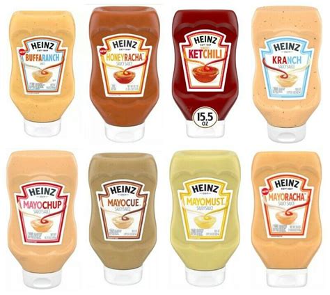 2 Heinz Saucy Sauce Flaschen auswählen Ketchili Kranch Mayochup