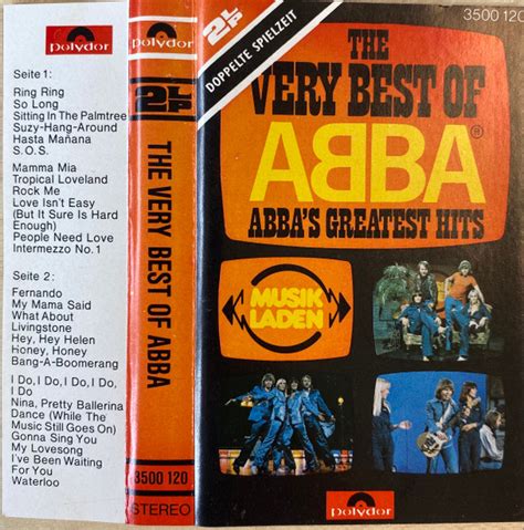 Abba The Very Best Of Abba Abbas Greatest Hits 1976 Cassette