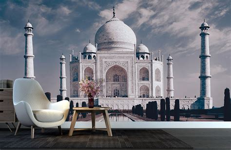 Agras Jewel Taj Mahal Mural Wallpaper For Room Morphico