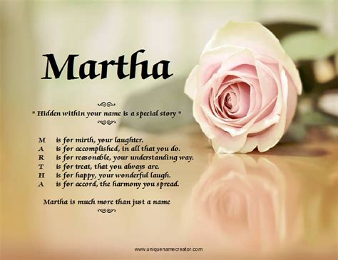 Martha Unique Name Creator