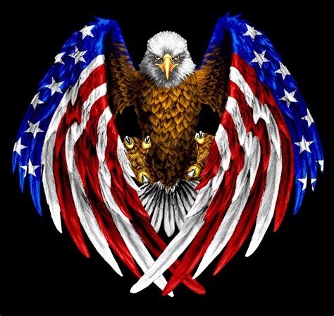 American Flag Eagles Wallpapers Top Free American Flag Eagles