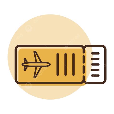 Ticket Plane Flat Vector Icon Ticket Pass Design Vector Ticket Pass