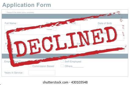 Rejected Application Images Stock Photos Vectors Shutterstock