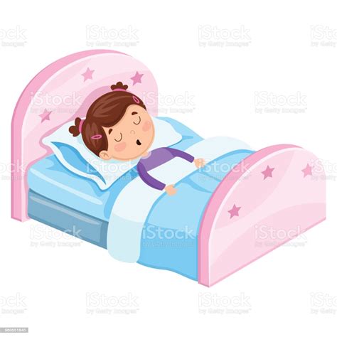 Vector Illustration Of Kid Sleeping Stock Illustration