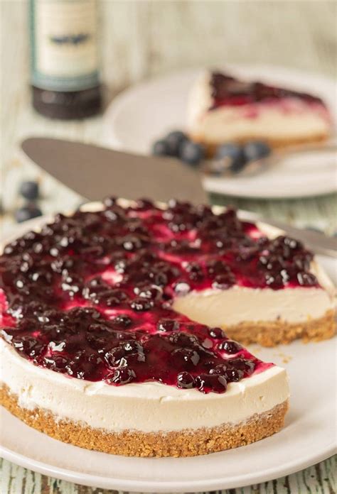 The Easiest Ever No Bake Blueberry Cheesecake Neils Healthy Meals
