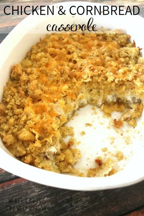 Whether you're using up leftover cornmeal or just making these because you love cornbread, these are an easy and fun. Chicken & Cornbread Casserole | Bread Booze Bacon ...