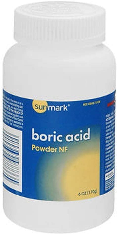 Sunmark Boric Acid Powder Nf 6 Oz