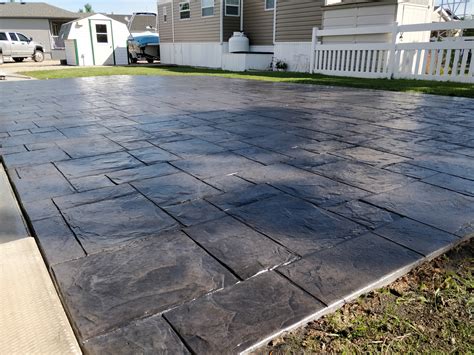 Stamped Concrete - DirtWright Landscape and Construction