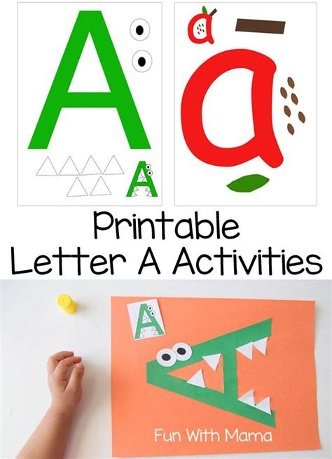 Letter A Crafts And Printable Activities Preschool Letters Alphabet