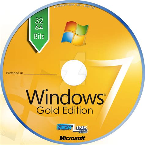 Windows 7 Gold Edition Print Disc By Newlinkgamesdf On Deviantart