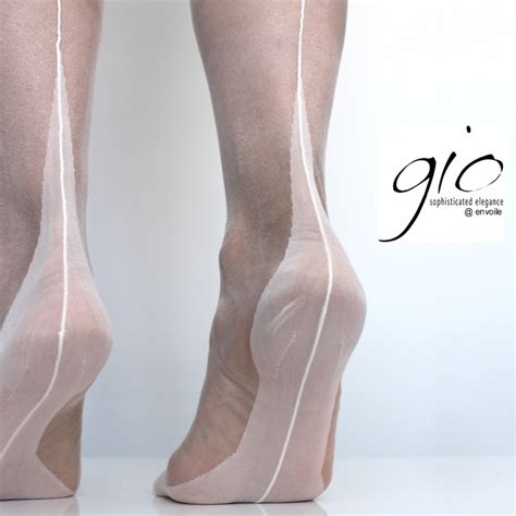 Gio Cuban Heel Seamed Stockings