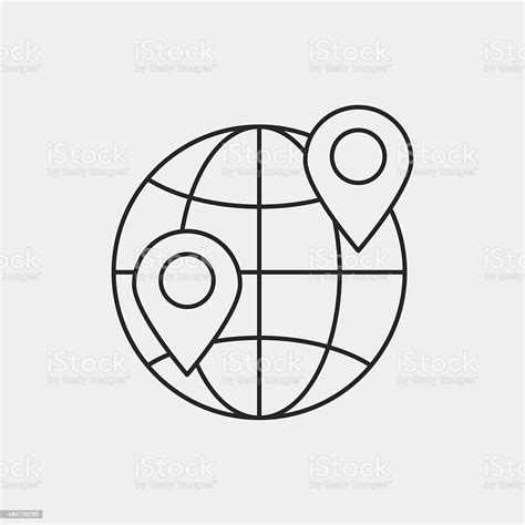 Globe Line Icon Stock Illustration Download Image Now Business