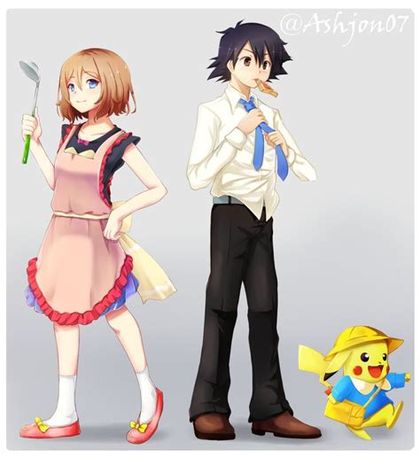 サトセレ Ashandserena Twitter Pokemon Ash And Serena Ash Pokemon