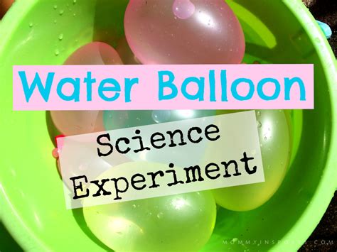 Water Balloon Science Experiment Video