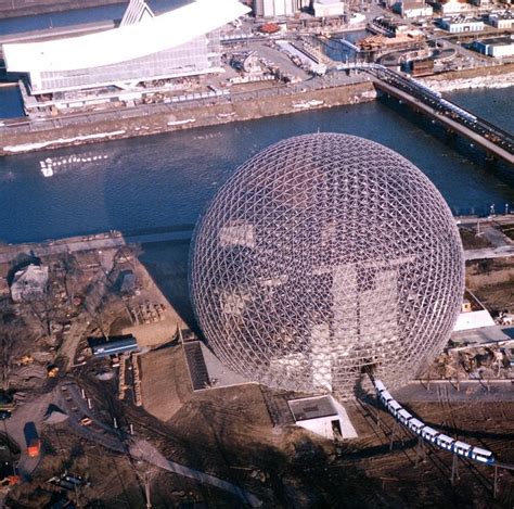 A Buckminster Fuller Designed Geodesic Dome At The 1967 International